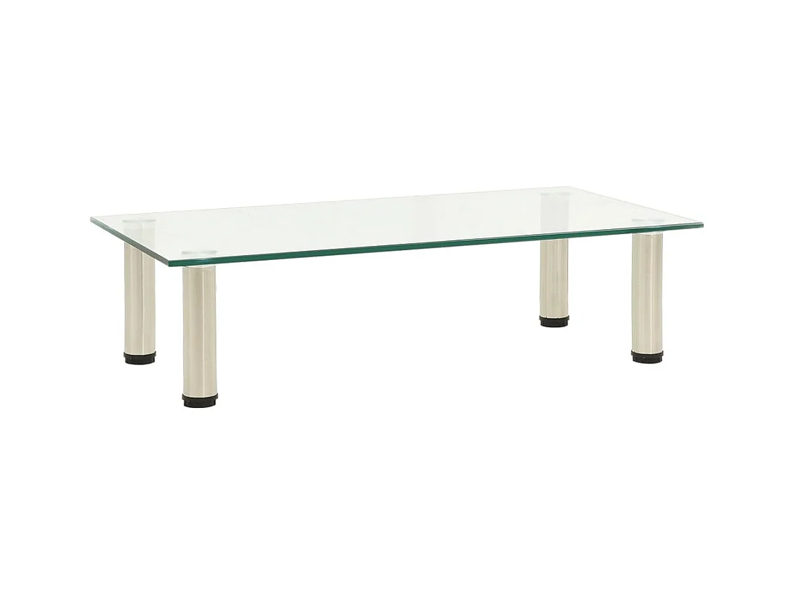 TV-Tisch 60x35x17 cm Transparentes Hartglas