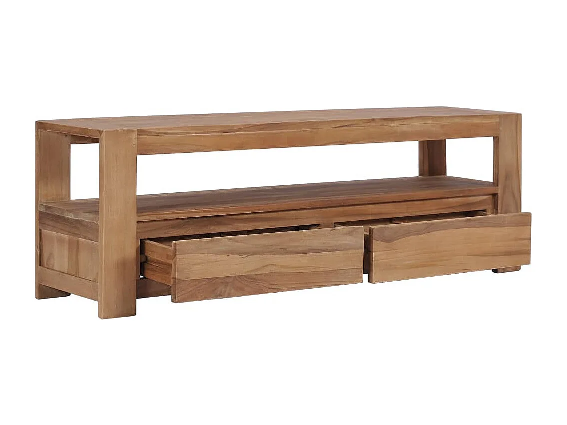 Móvel de TV 120x30x40 cm madeira teca maciça