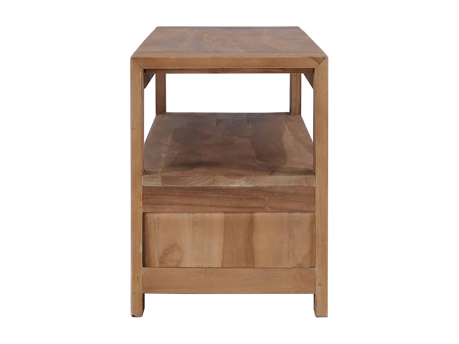 Móvel de TV 120x30x40 cm madeira teca maciça