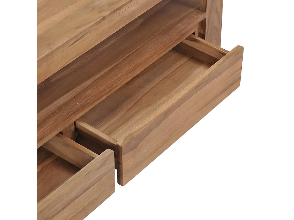 Móvel de TV 120x30x40 cm madeira teca maciça