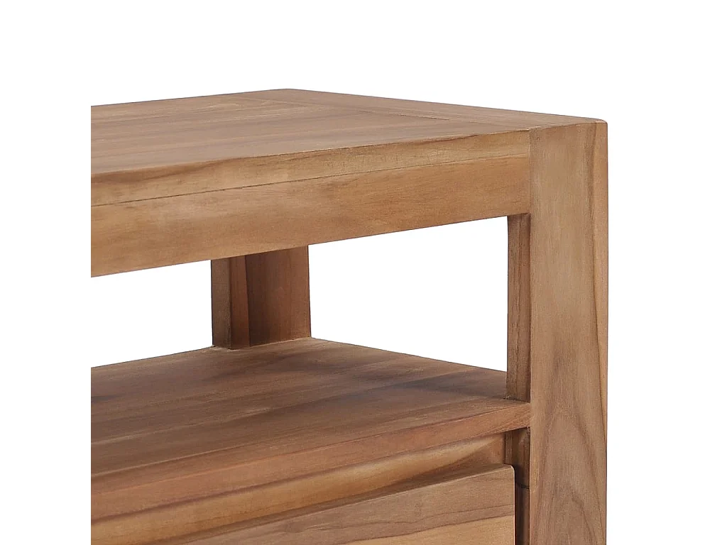 Móvel de TV 120x30x40 cm madeira teca maciça