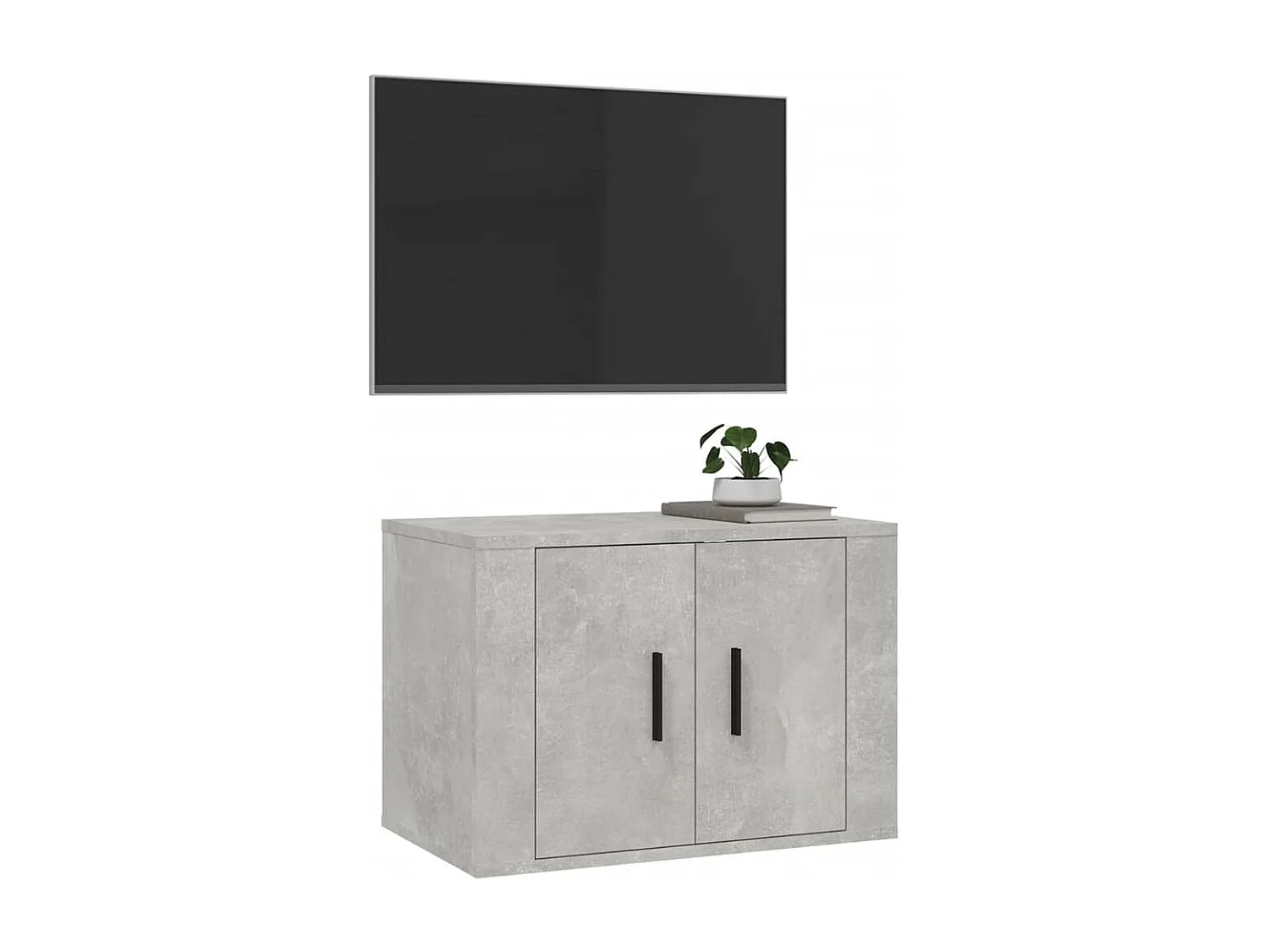 Tv-wandmeubel 57x34,5x40 cm betongrijs