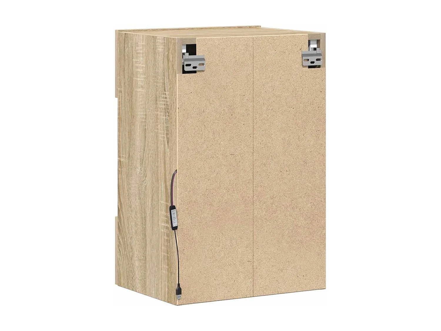 Mobili da parete con luci LED per TV 2pz Rovere Sonoma 40x30x60,5 cm