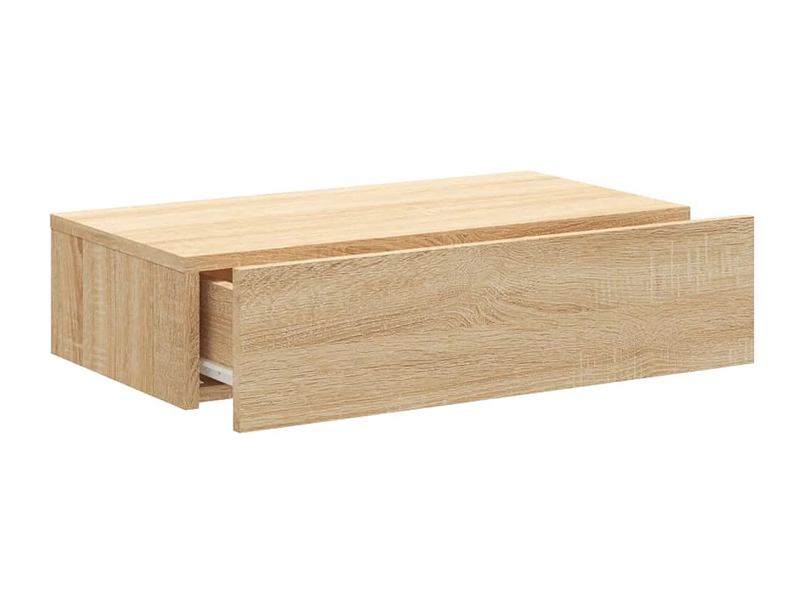 TV-Schrank mit LED-Leuchten Sonoma-Eiche 60x35x15,5 cm