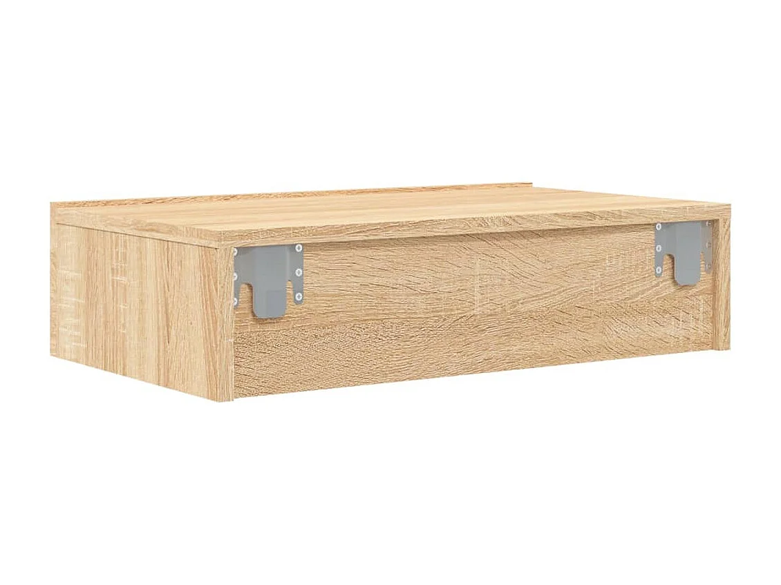 TV-Schrank mit LED-Leuchten Sonoma-Eiche 60x35x15,5 cm
