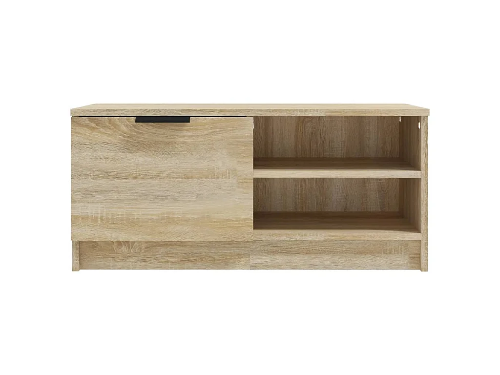 Mobile Porta TV Rovere Sonoma 80x35x36,5cm in Legno Multistrato