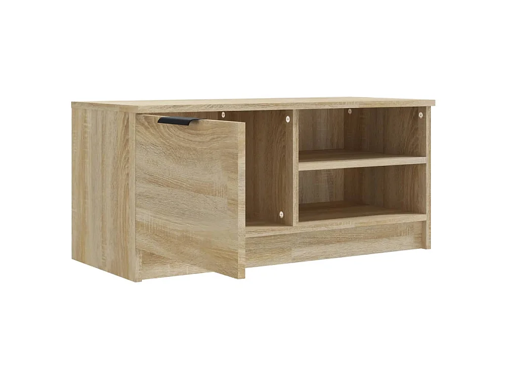 Mobile Porta TV Rovere Sonoma 80x35x36,5cm in Legno Multistrato