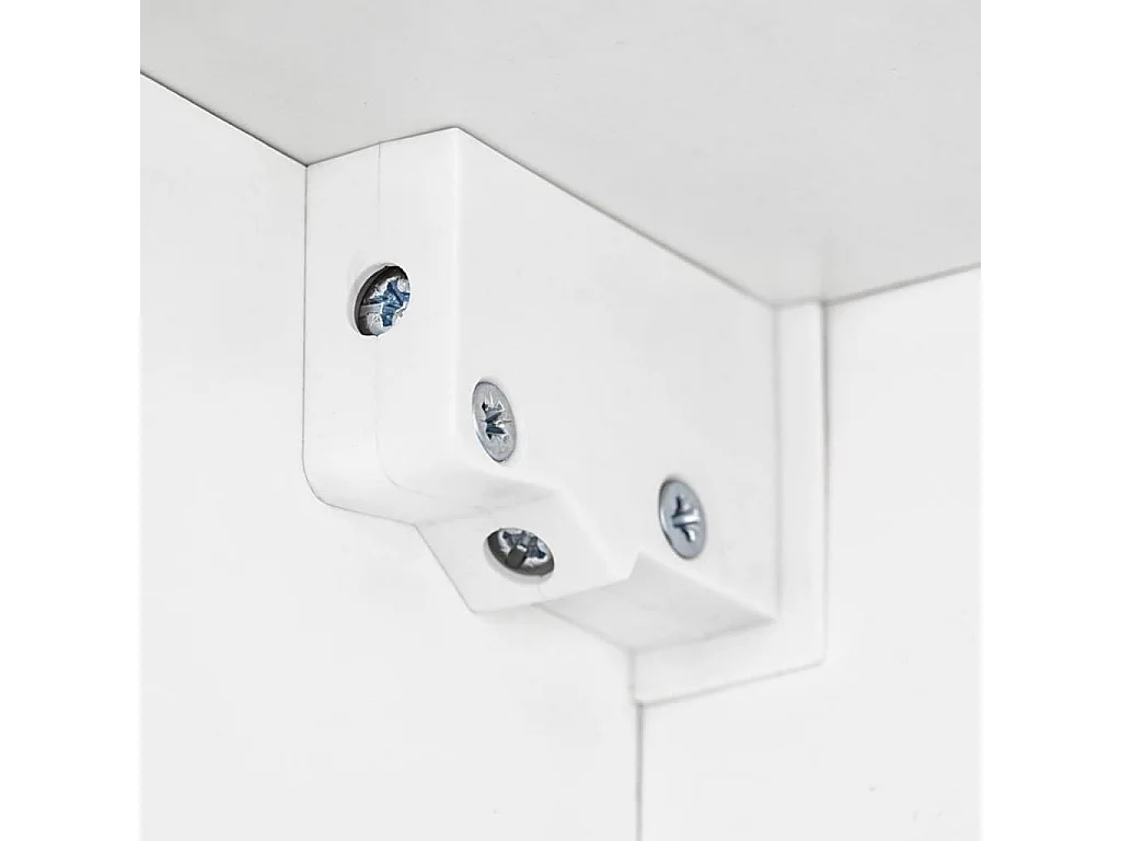 Ensemble Meuble mural TV 5 pcs lumières LED Haute Brillance