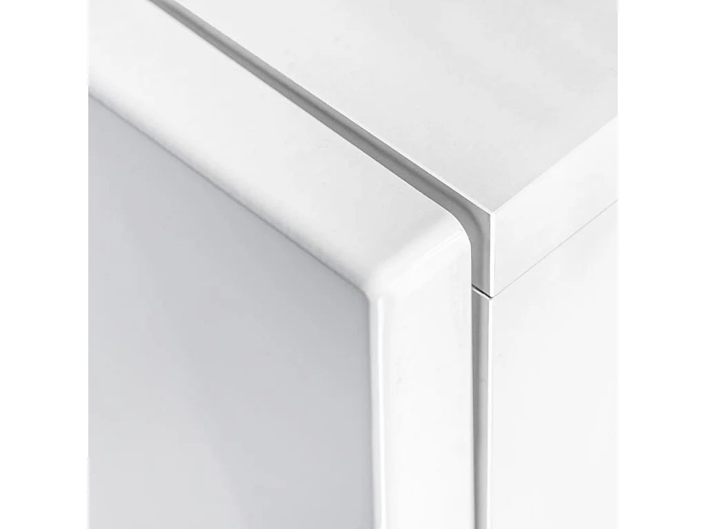 Ensemble Meuble mural TV 5 pcs lumières LED Haute Brillance