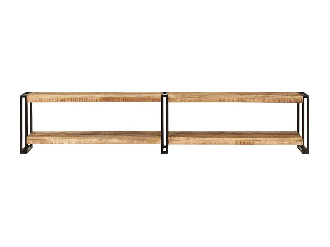 Meuble TV 200x30x40 cm bois massif de manguier