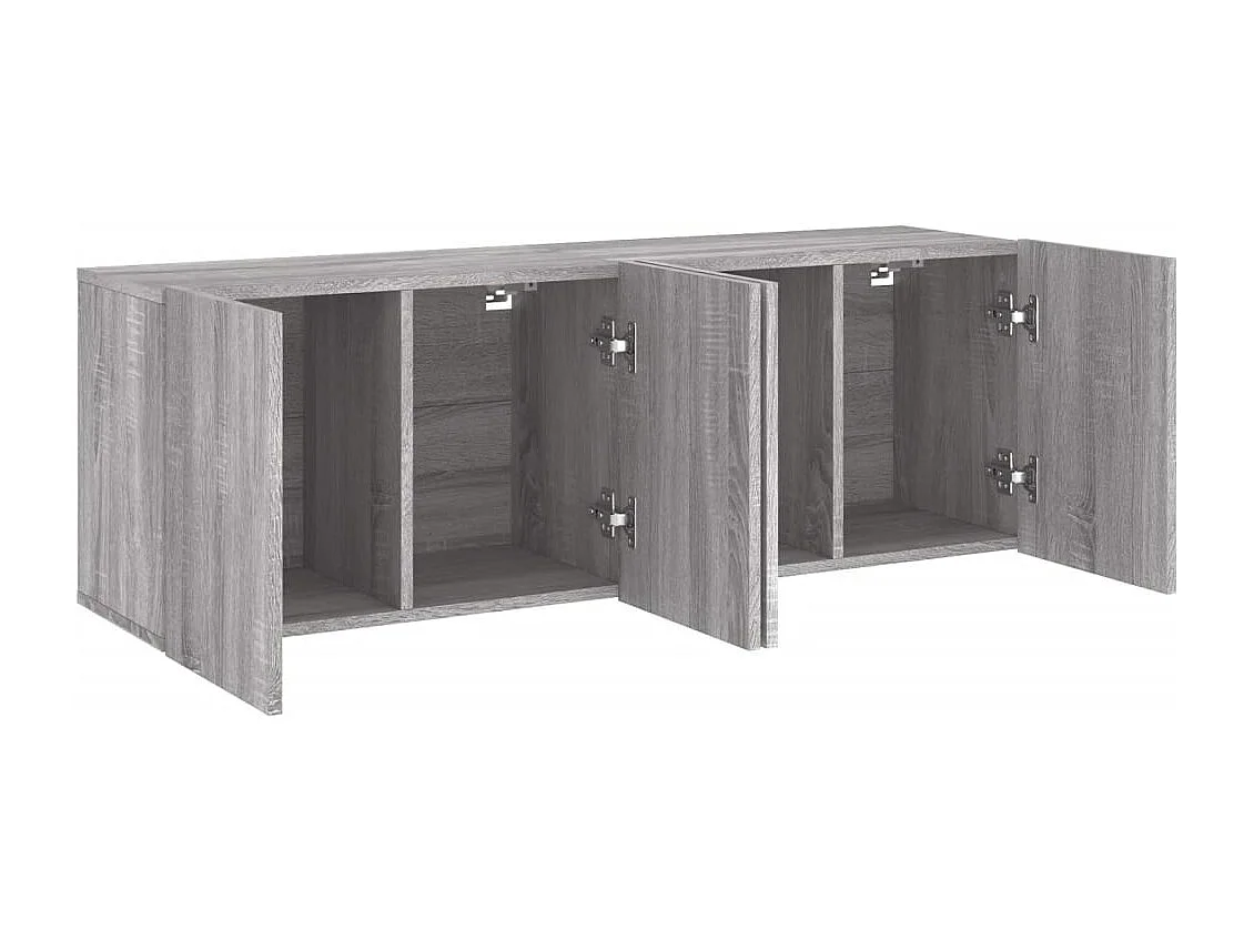 Meubles TV muraux 2 pcs sonoma gris 60x30x41 cm