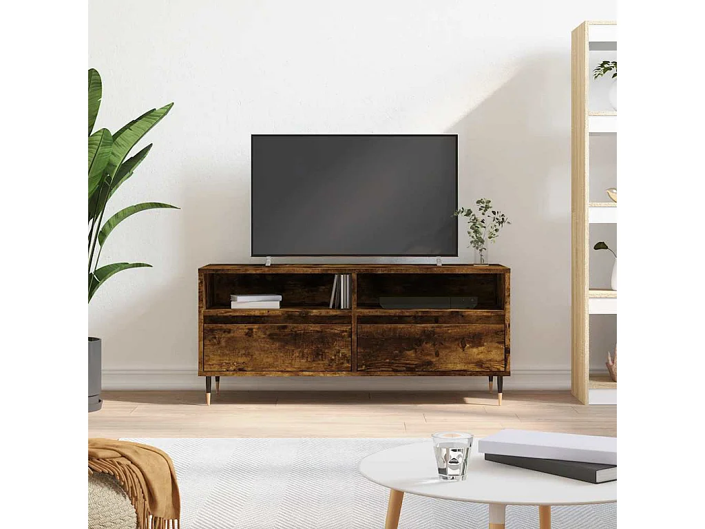 TV-Schrank Räuchereiche 100x34,5x44,5 cm Holzwerkstoff