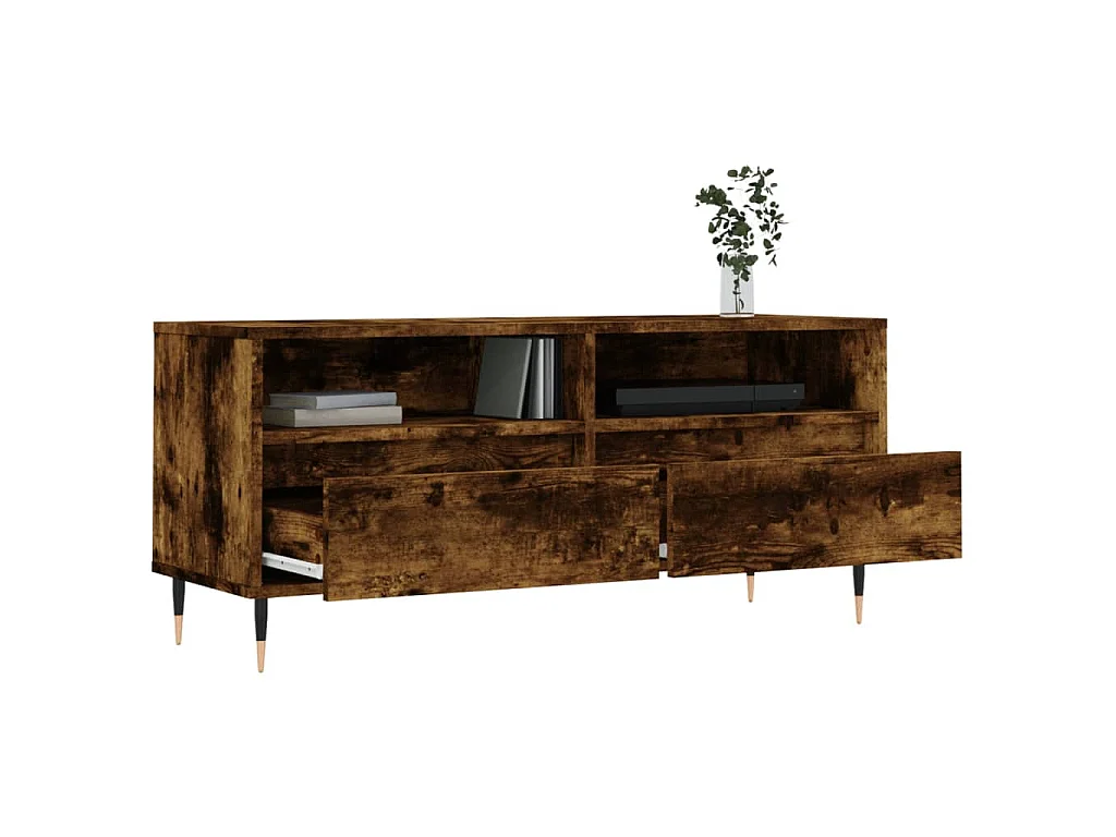 TV-Schrank Räuchereiche 100x34,5x44,5 cm Holzwerkstoff