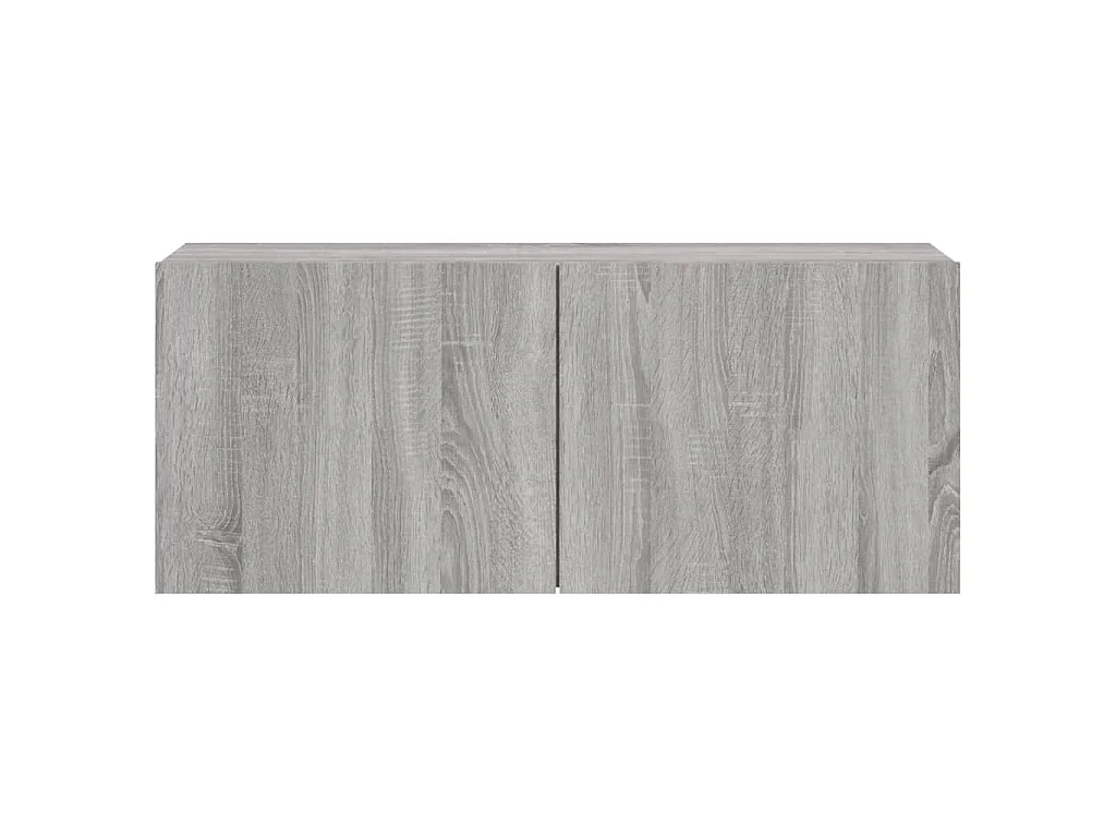 Meuble TV mural sonoma gris 100x30x41 cm