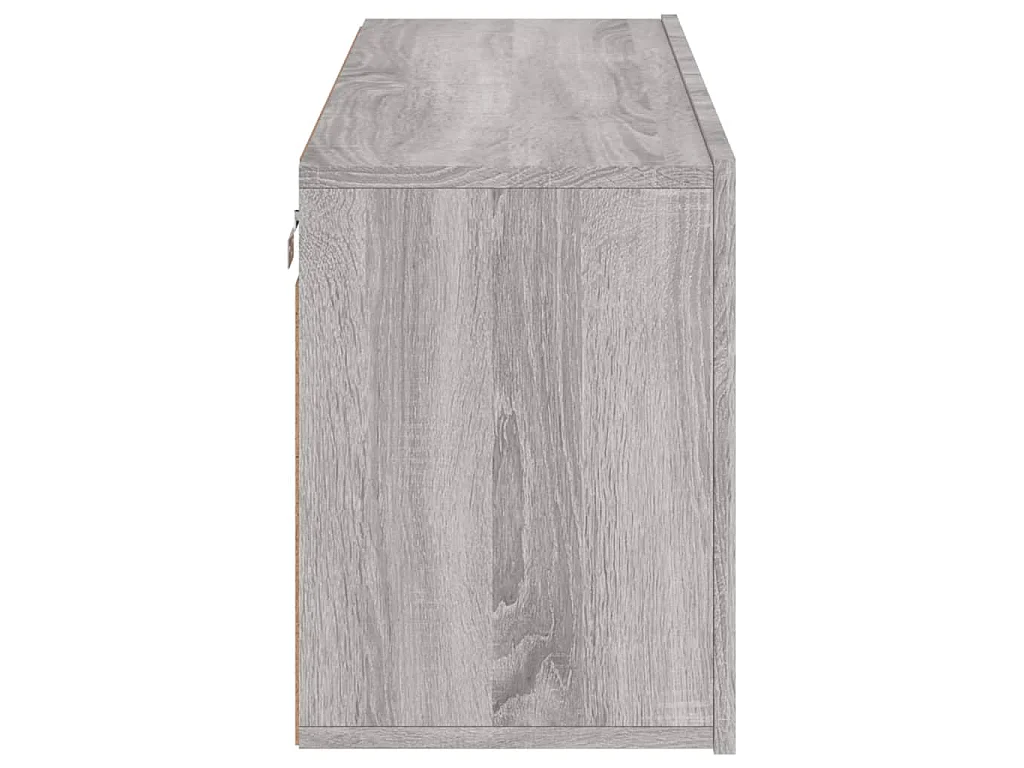 Meuble TV mural sonoma gris 100x30x41 cm