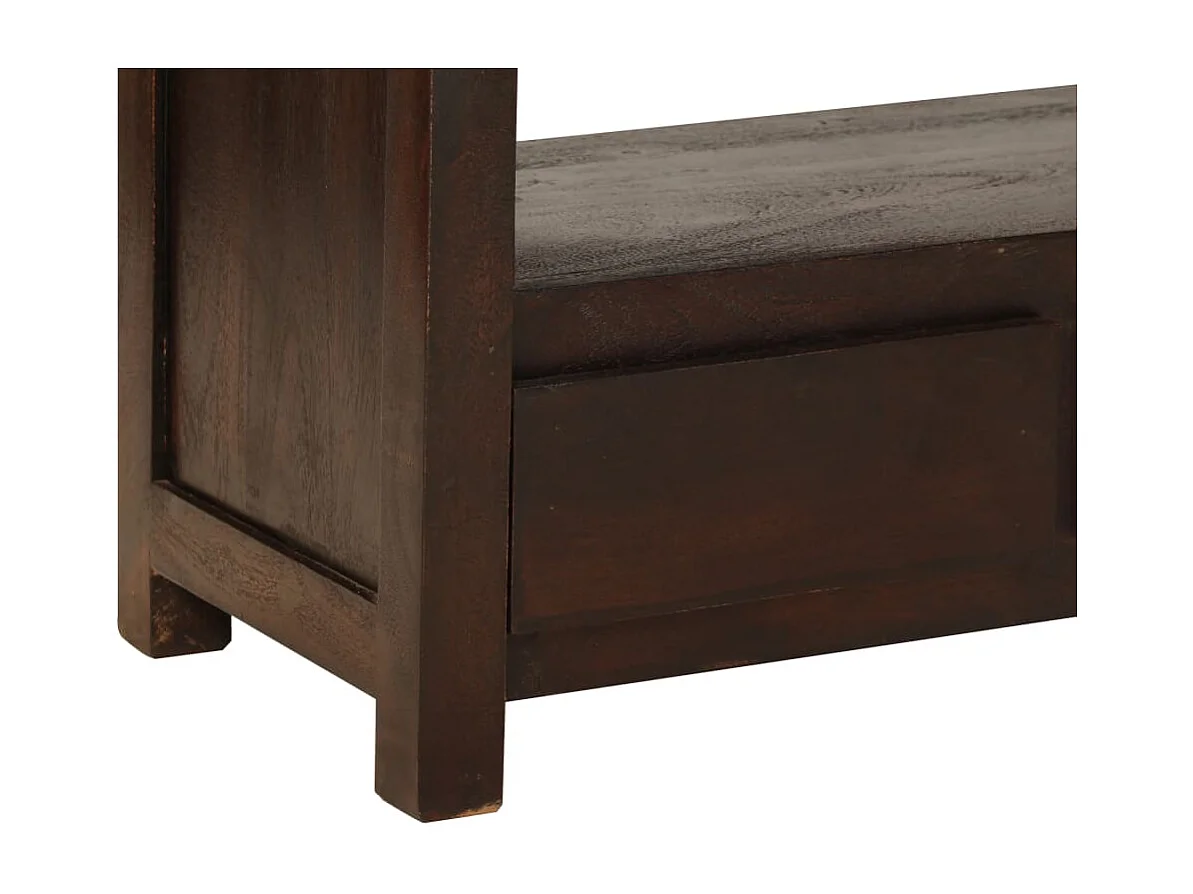 Meuble TV Bois d'acacia solide 90 x 30 x 55 cm Marron foncé