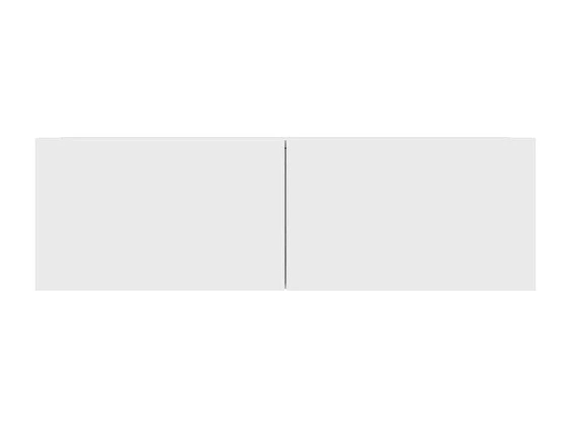 Meuble TV Blanc 100x30x30 cm Bois d’ingénierie