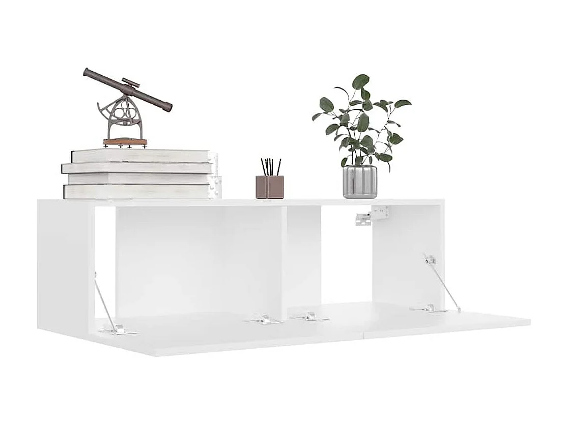 TV-Schrank Weiß 100x30x30 cm Holzwerkstoff