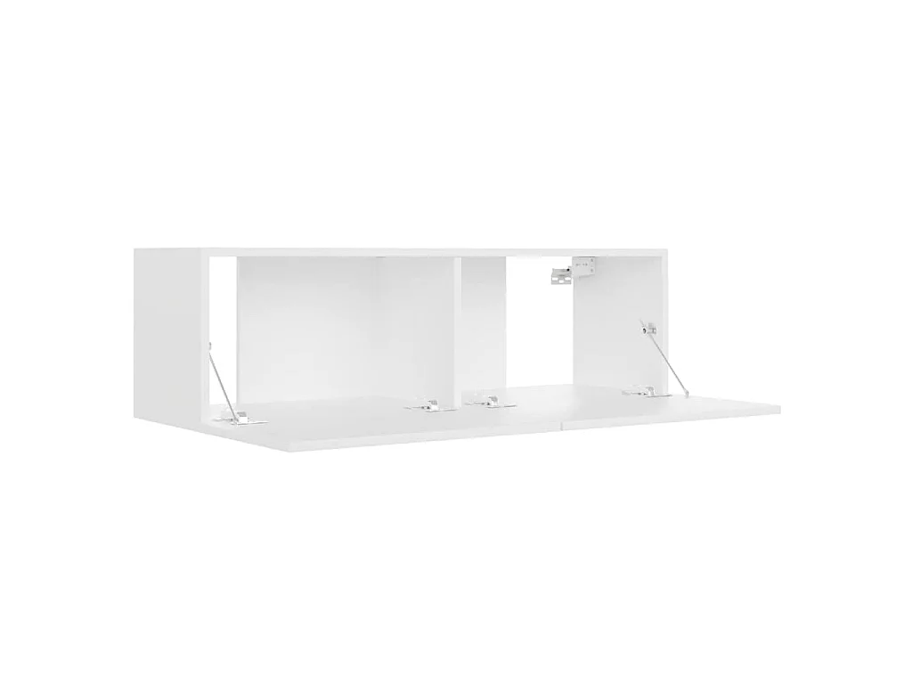 Meuble TV Blanc 100x30x30 cm Bois d’ingénierie