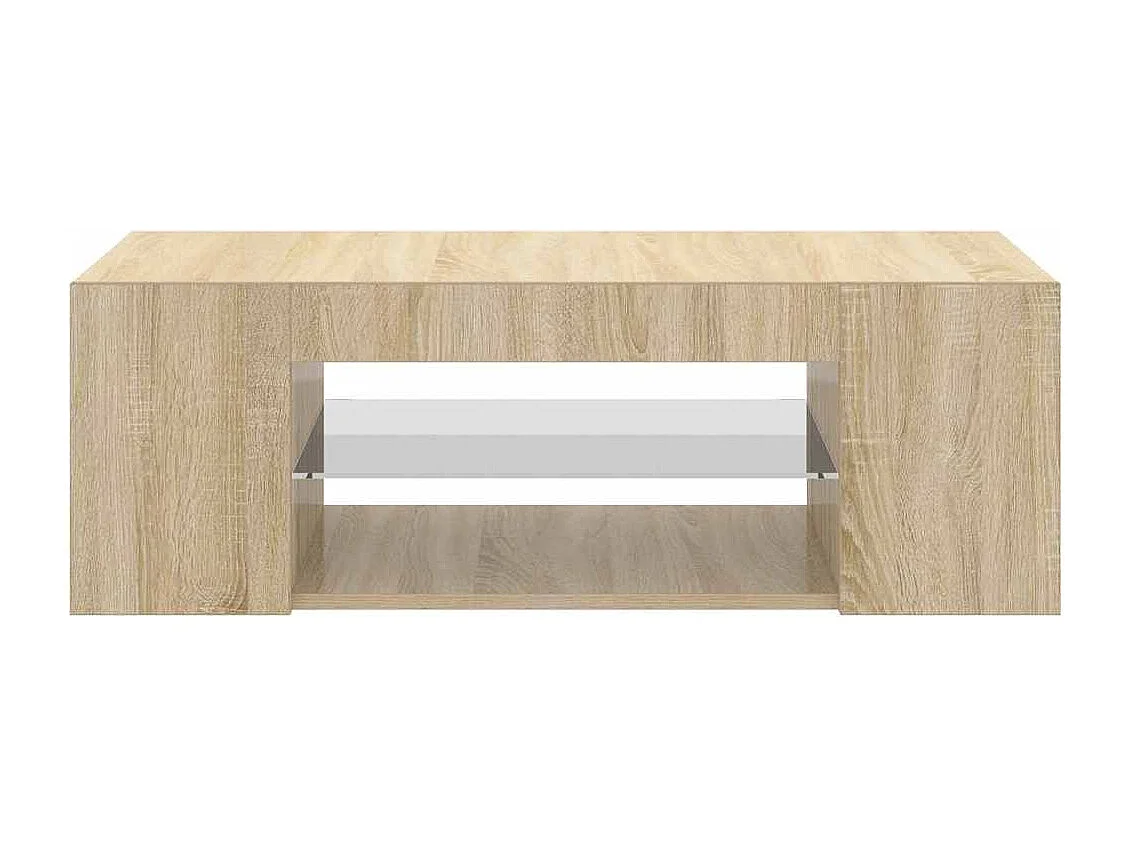 TV-Schrank mit LED-Leuchten Sonoma-Eiche 90x39x30cm