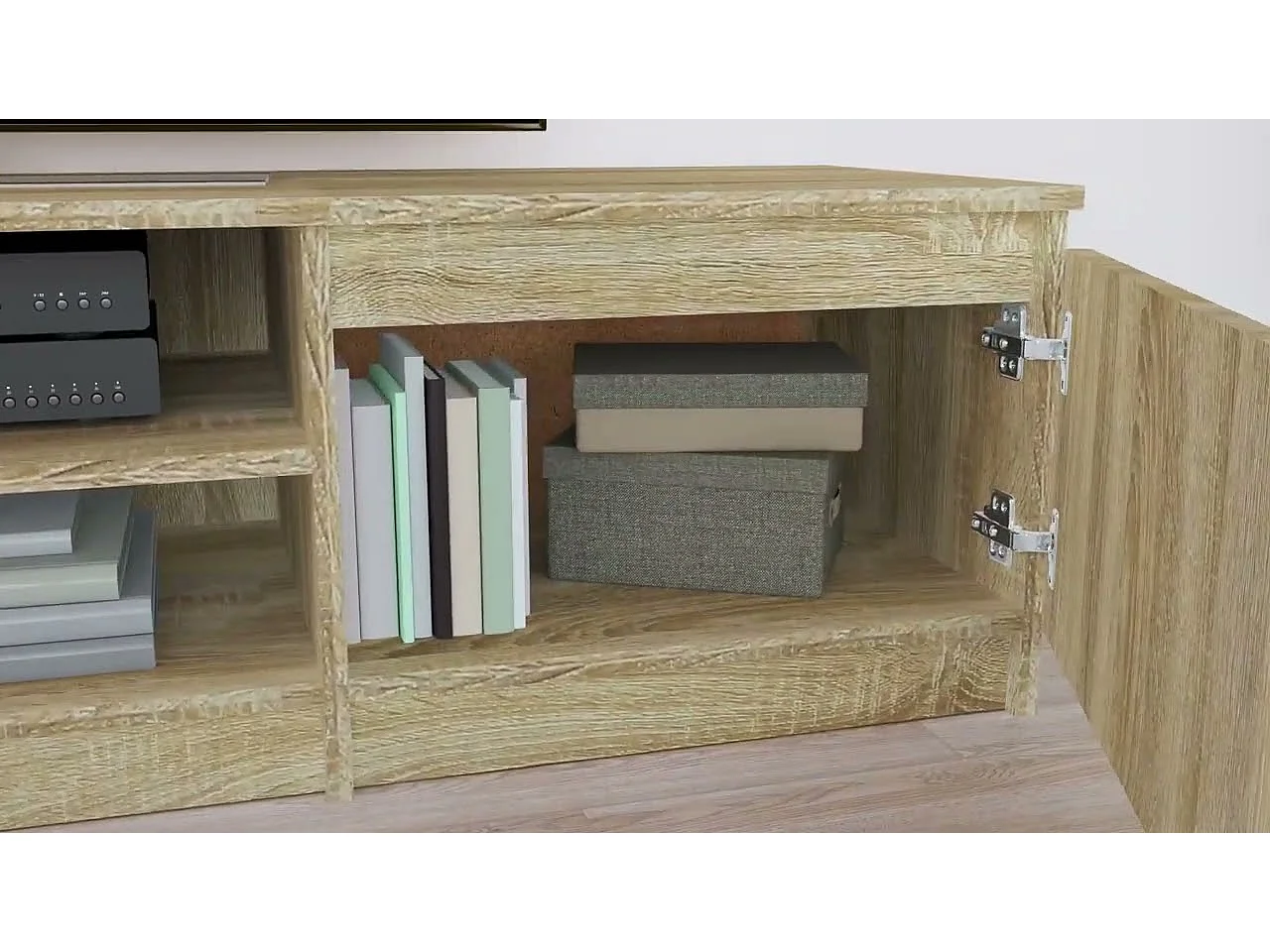 Meuble TV Chêne sonoma 140x40x35,5 cm Bois d'ingénierie