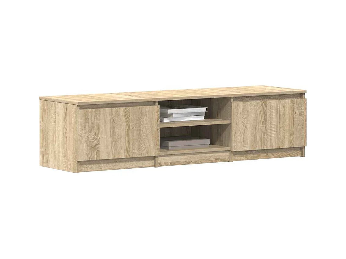 Mobile TV Rovere Sonoma 140x40x35,5 cm in Legno Multistrato