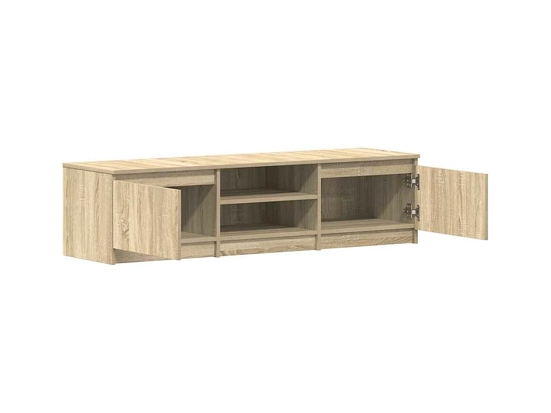 Mobile TV Rovere Sonoma 140x40x35,5 cm in Legno Multistrato
