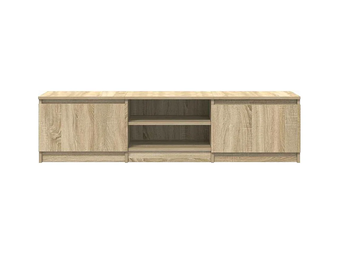 Mobile TV Rovere Sonoma 140x40x35,5 cm in Legno Multistrato