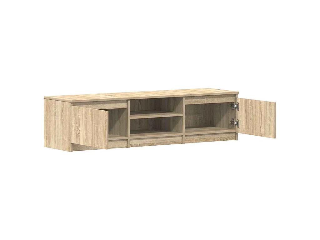Tv-meubel 140x40x35,5 cm bewerkt hout sonoma eikenkleurig