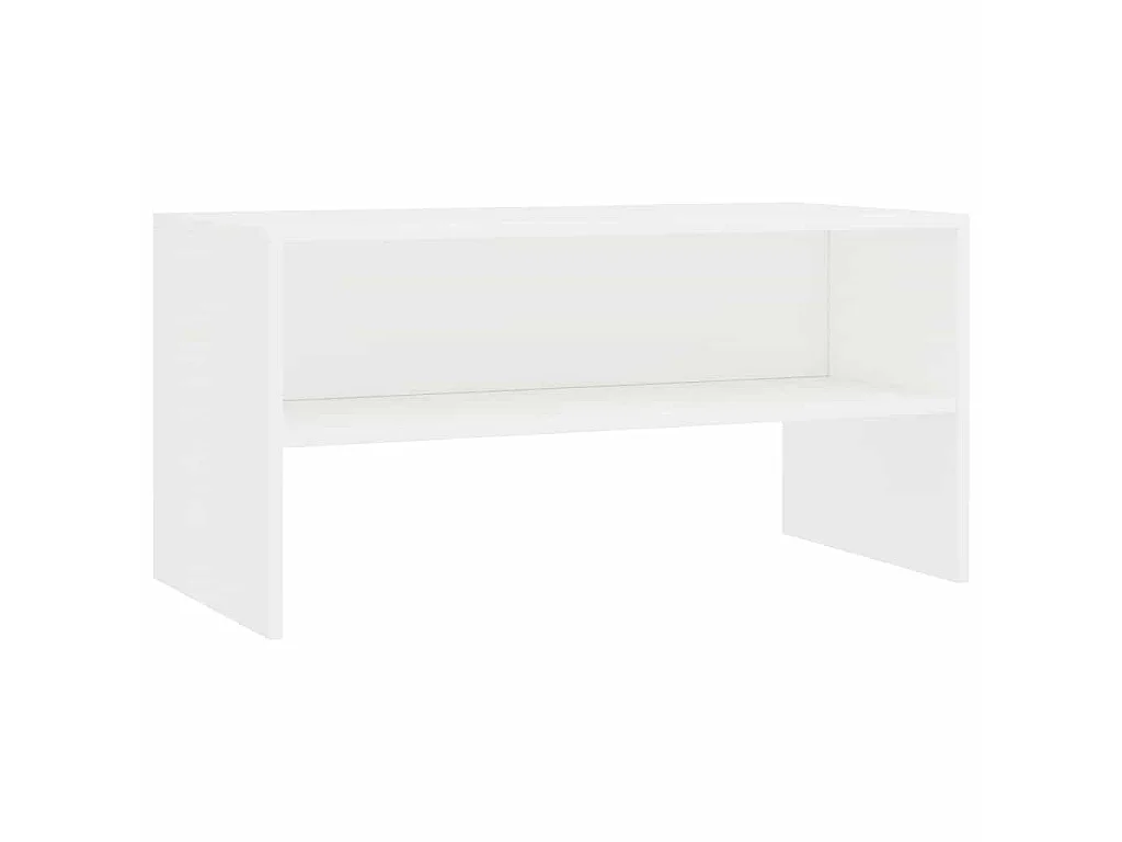 Meuble TV Blanc 80x40x40 cm Bois d’ingénierie