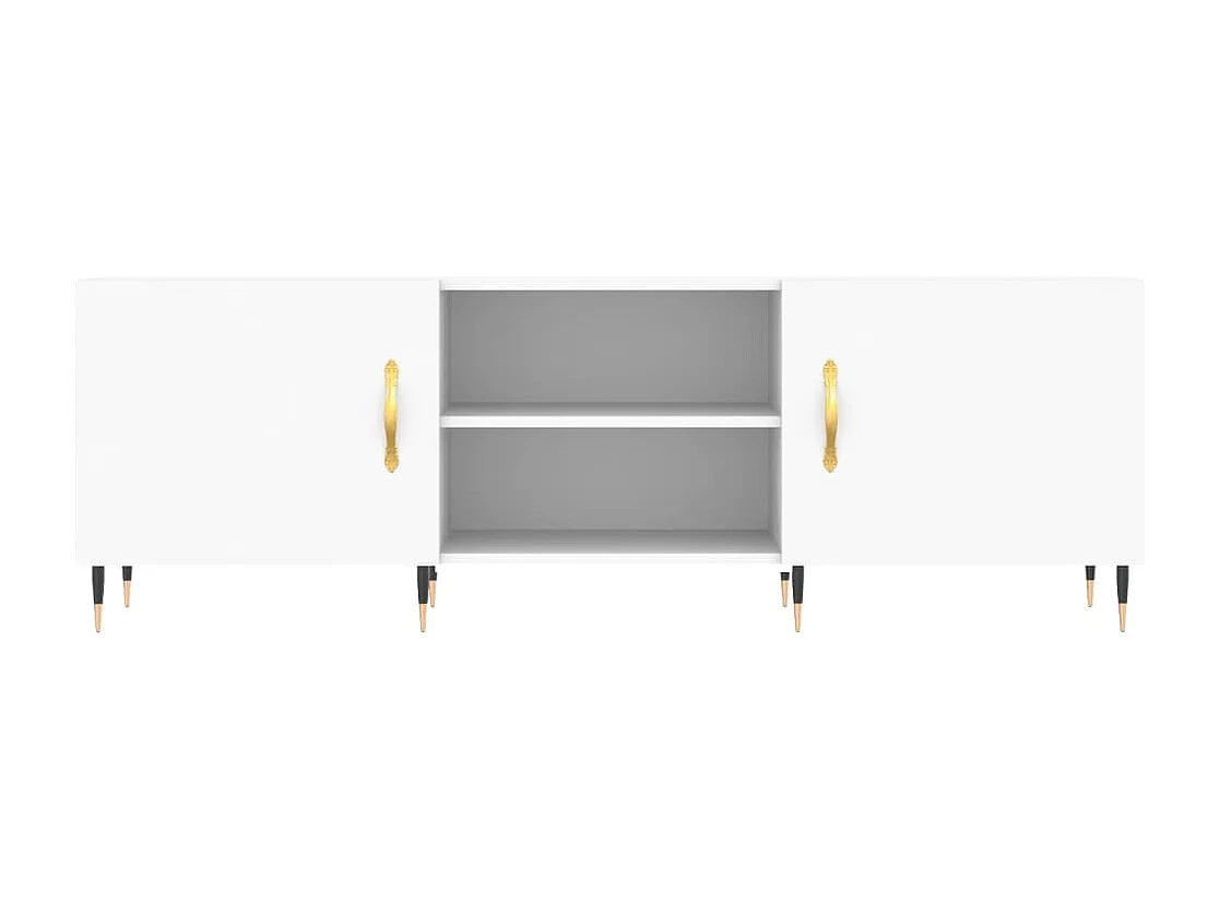 Mueble para TV madera de ingeniería blanco 150x30x50 cm