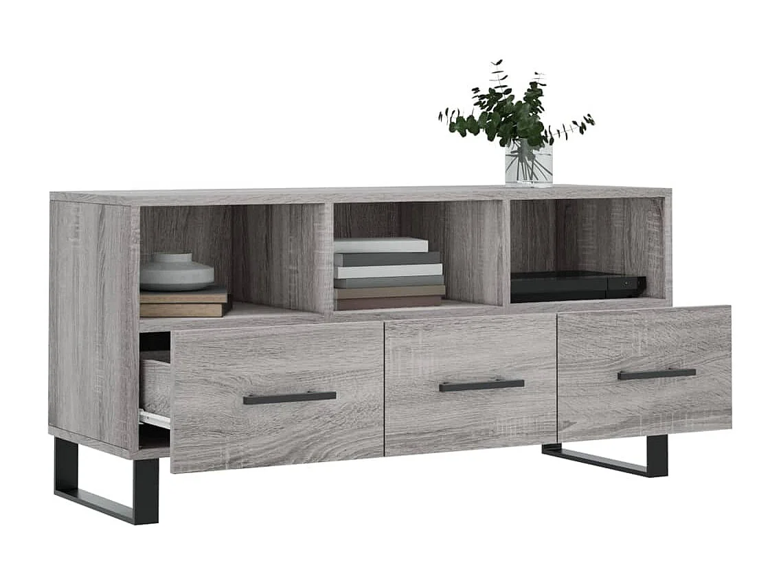 TV-Schrank Grau Sonoma 102x36x50 cm Holzwerkstoff