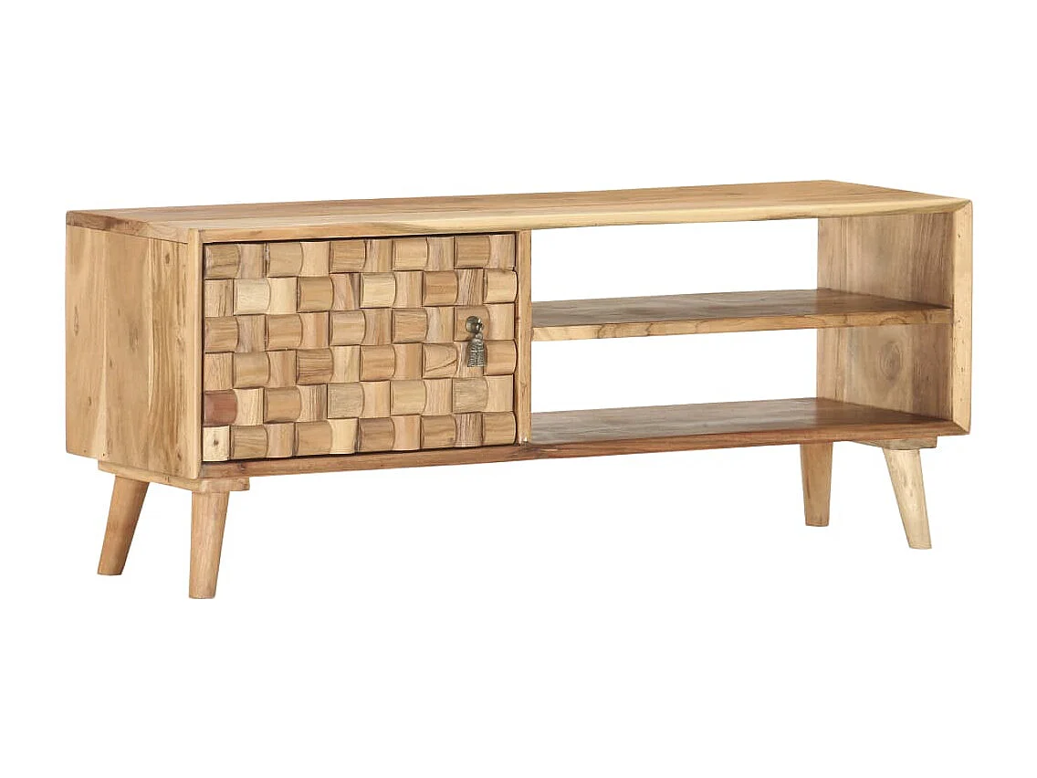TV-Schrank 100×35×40 cm Massivholz Akazie