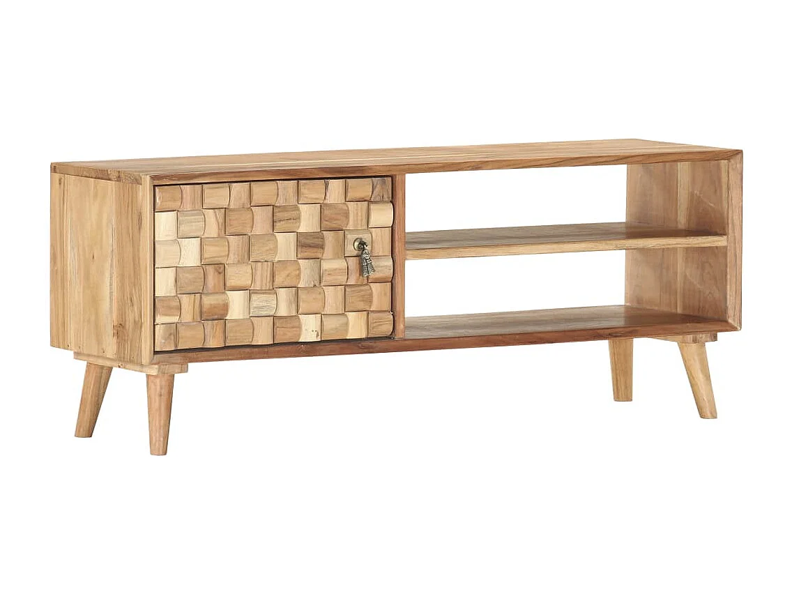 TV-Schrank 100×35×40 cm Massivholz Akazie