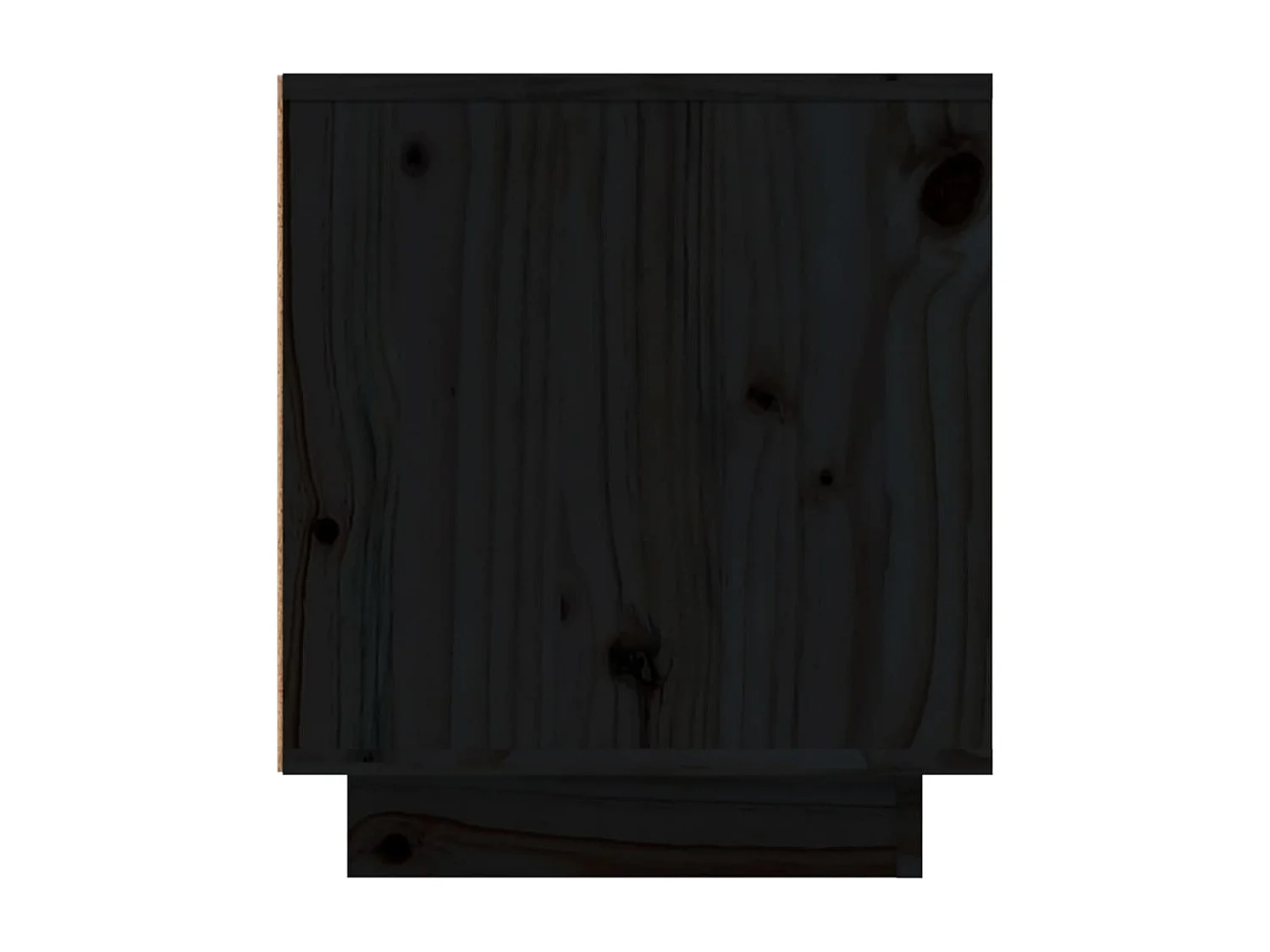 Meuble TV Noir 110x35x40,5 cm Bois de pin massif