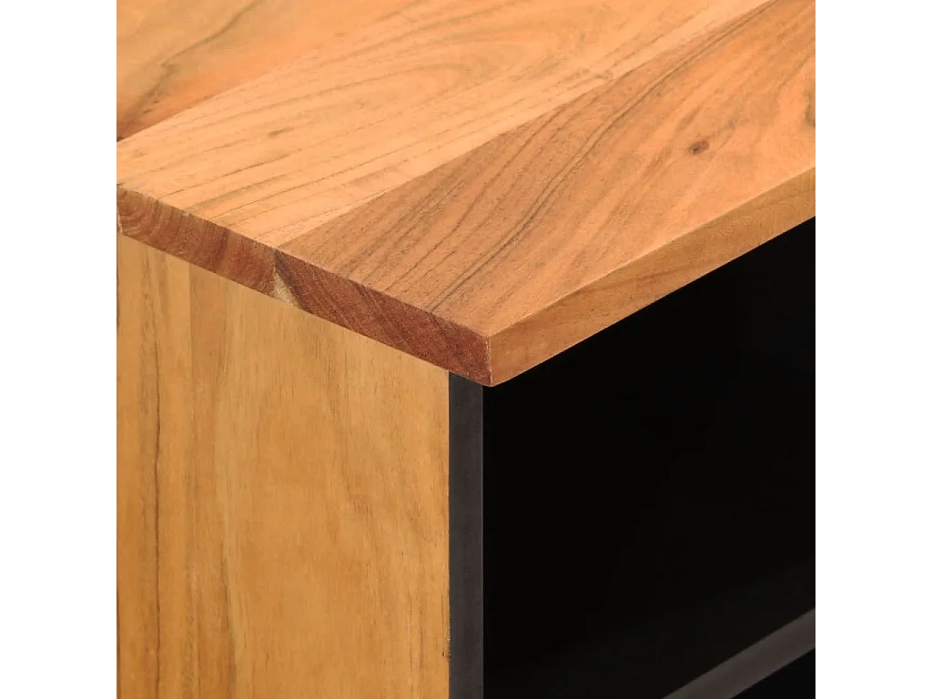 Meuble TV 80x33x46 cm bois d'acacia massif