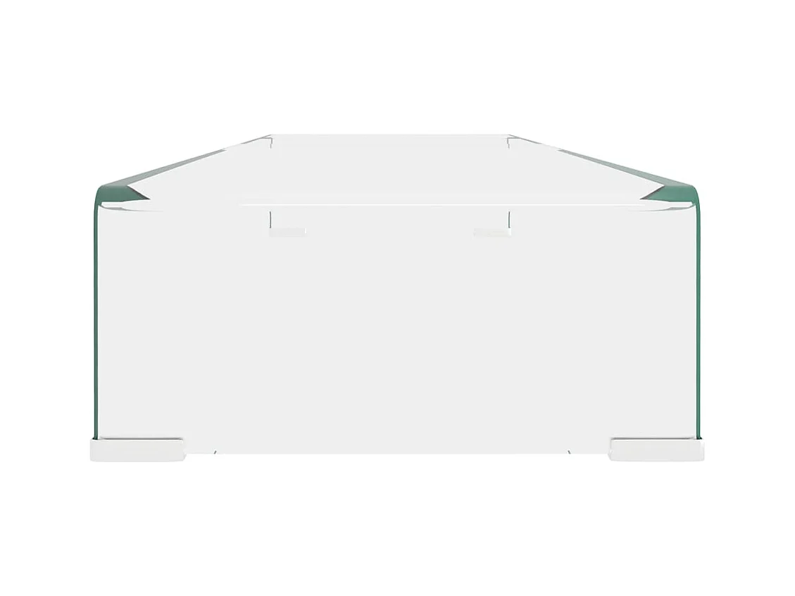 Meuble TV/pour moniteur 100x30x13 cm verre transparent