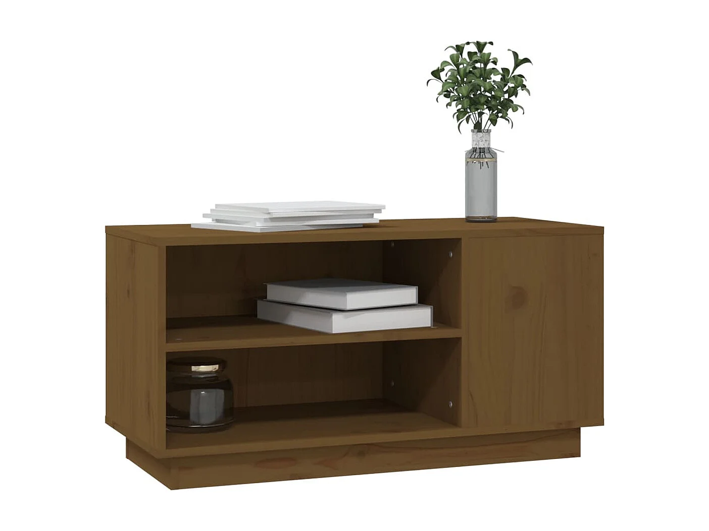 TV-Schrank Honigbraun 80x35x40,5 cm Massivholz Kiefer