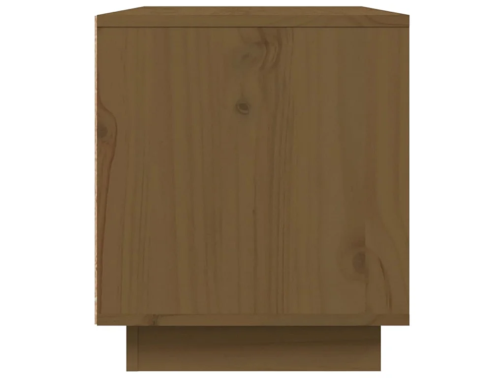 Meuble TV Marron miel 80x35x40,5 cm Bois de pin massif