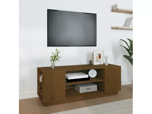 Kauf Unique TV-Schrank Honigbraun 110x35x40,5 cm Massivholz Kiefer