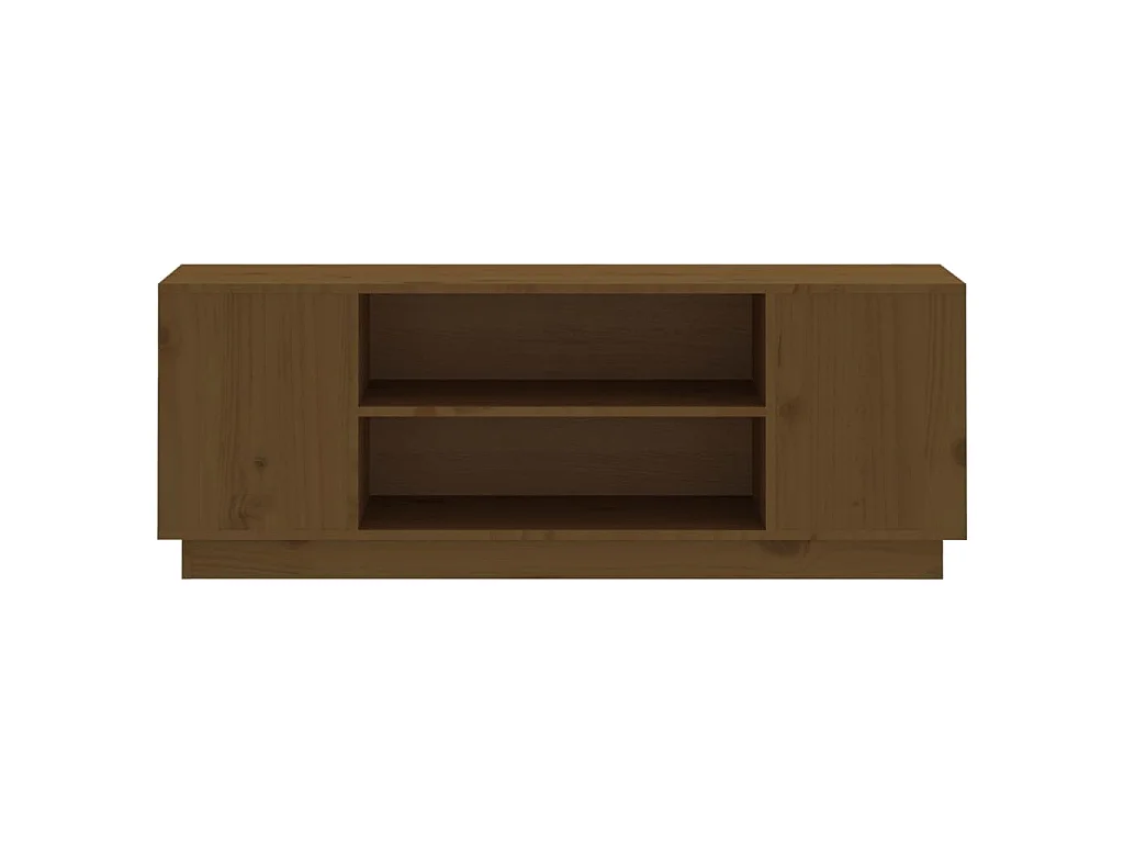 TV-Schrank Honigbraun 110x35x40,5 cm Massivholz Kiefer
