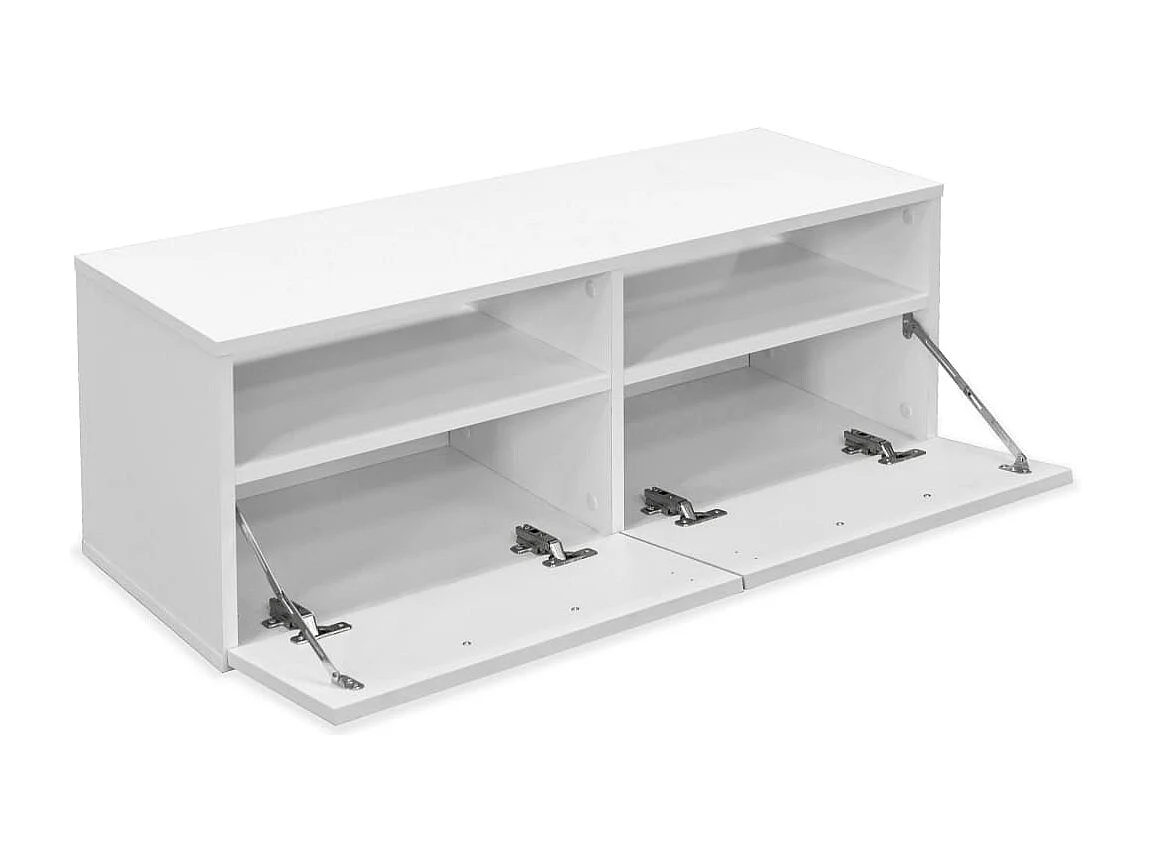 Meubles TV 2 pcs Bois d’ingénierie 95x35x36 cm Blanc