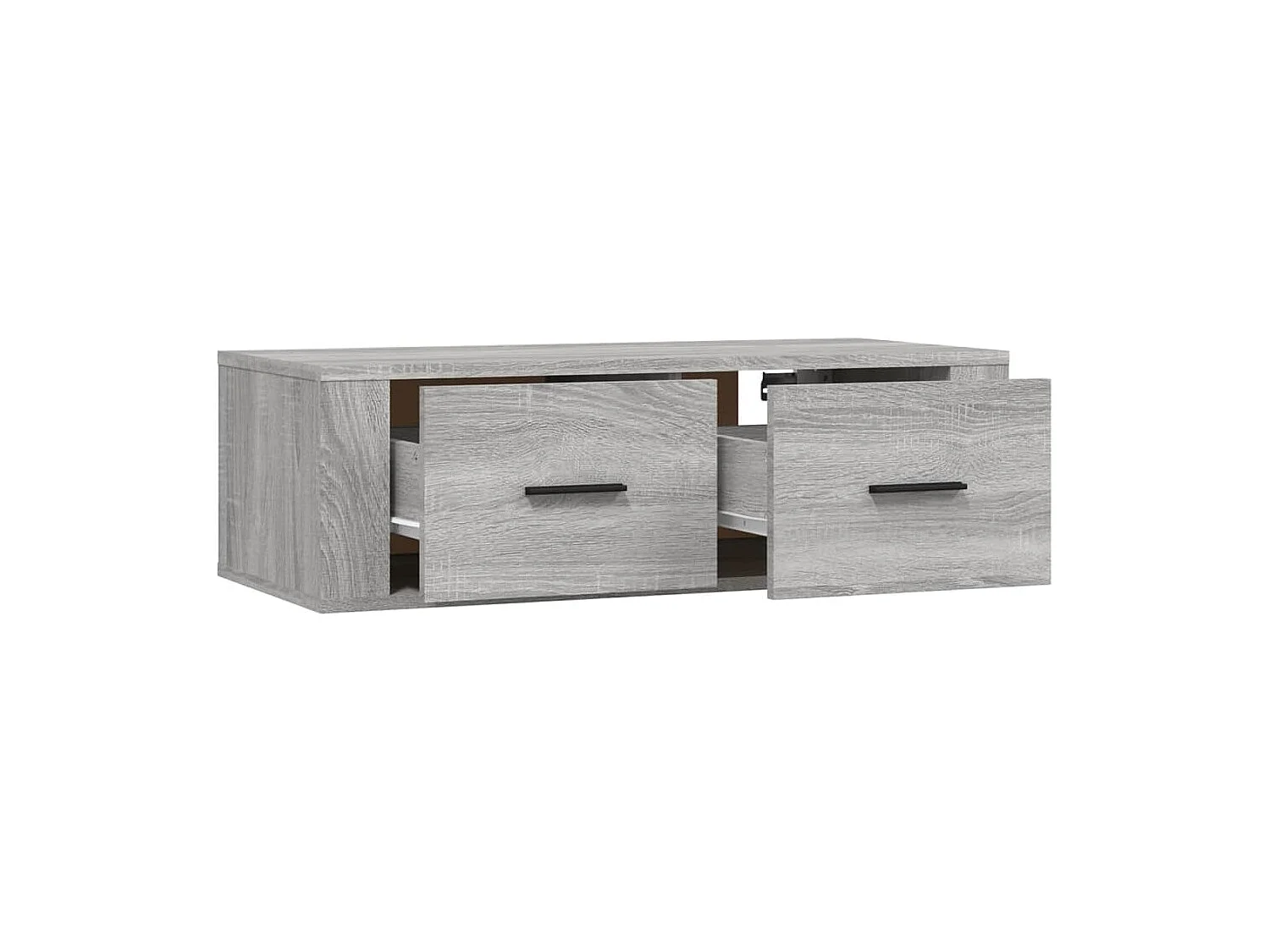 Armoire TV suspendue Sonoma gris 80x36x25 cm Bois d'ingénierie