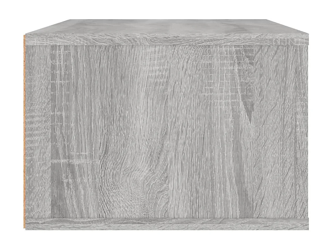 Armoire TV suspendue Sonoma gris 80x36x25 cm Bois d'ingénierie