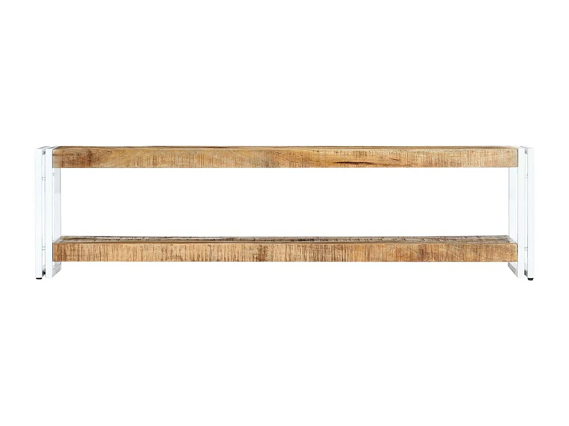 Mobile Porta TV 150x30x40 cm in Legno Massello di Mango