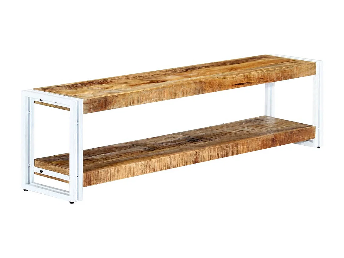 Mobile Porta TV 150x30x40 cm in Legno Massello di Mango