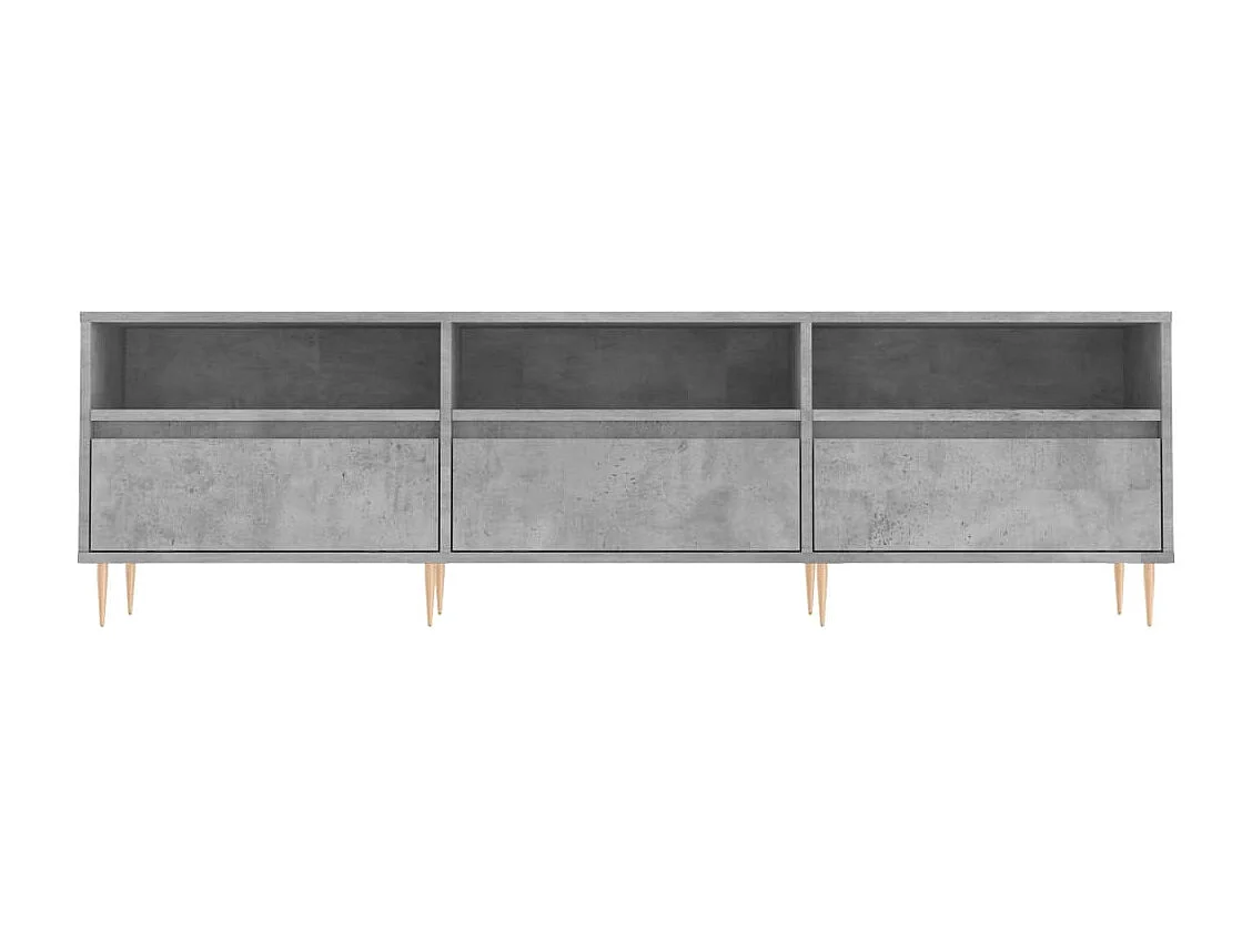 Mobile TV Grigio Cemento 150x30x44,5 cm Legno Multistrato