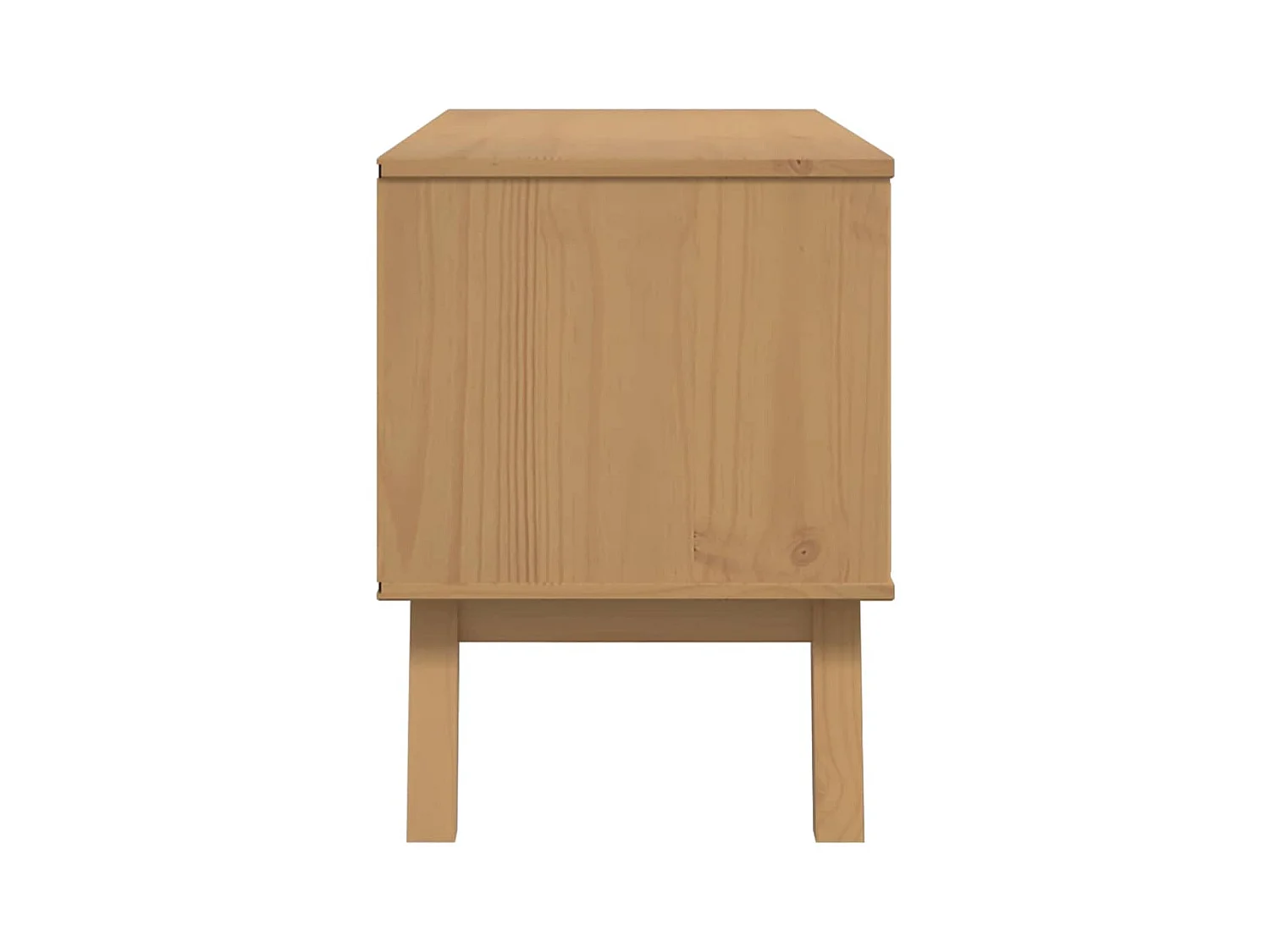 TV-Schrank OLDEN Braun 114x43x57 cm Massivholz Kiefer