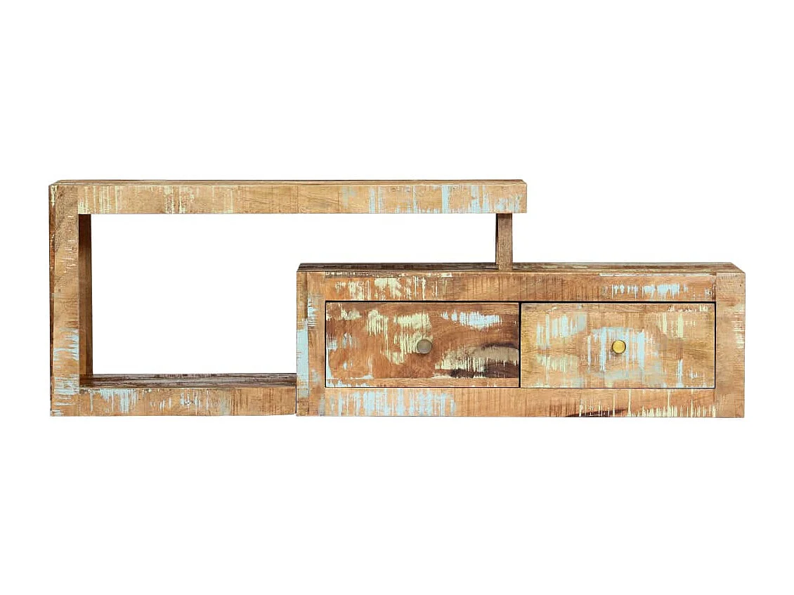 Meuble TV 120x30x40 cm Bois de récupération massif