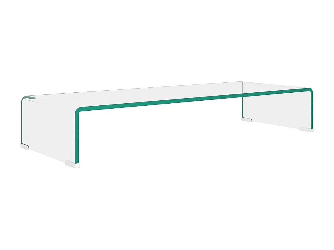Suporte de TV/monitores em vidro transparente 80x30x13 cm